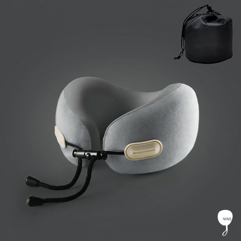 U-shaped neck pillow with memory foam