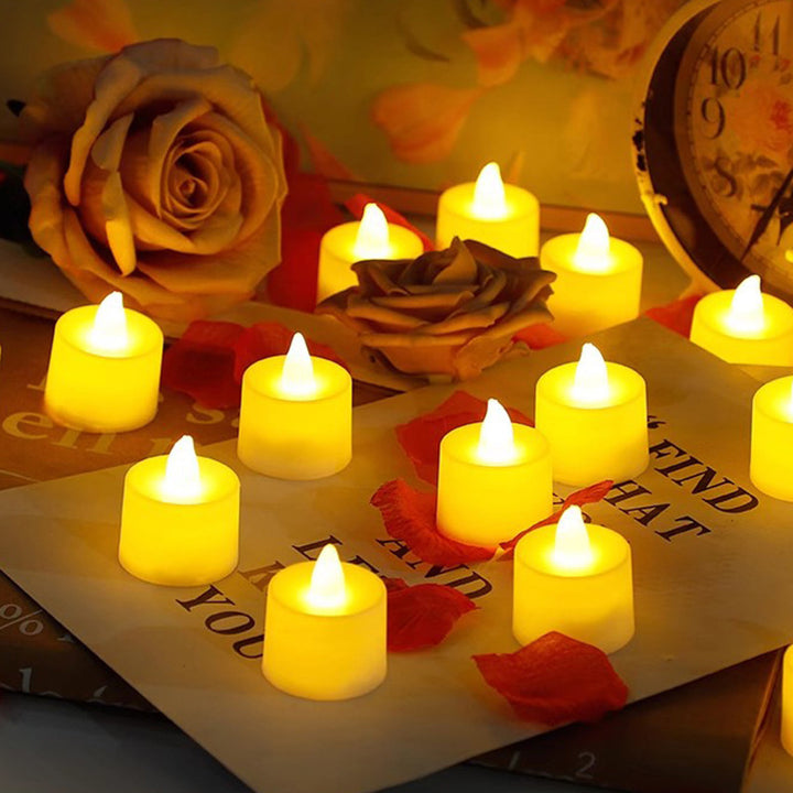 LED decorative candle made of PP, various light effects