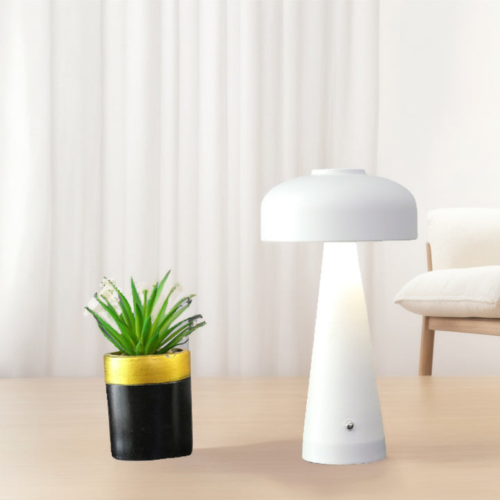 Nightstand lamp with touch switch, rechargeable