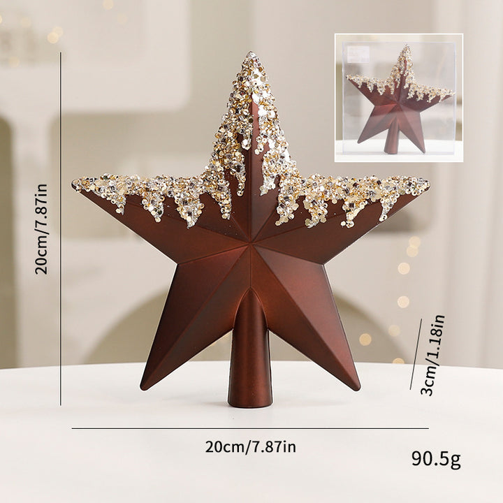 Decorative star for the Christmas tree top