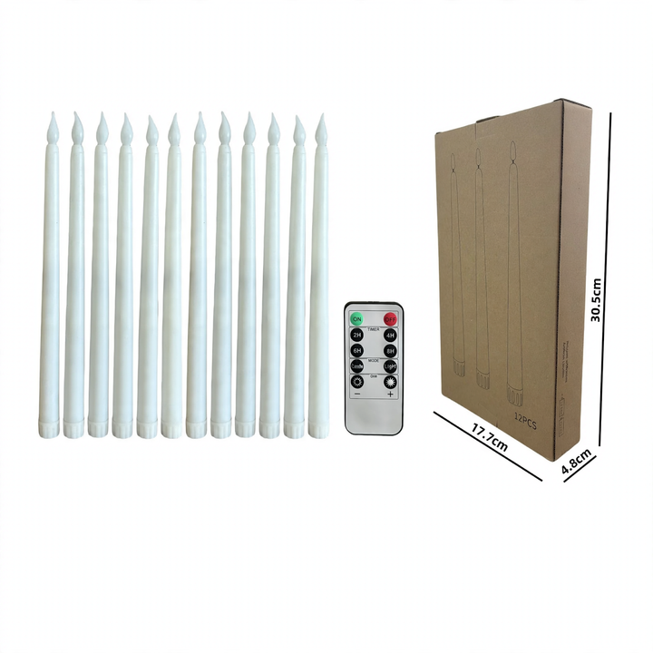 Electronic taper candle with remote control