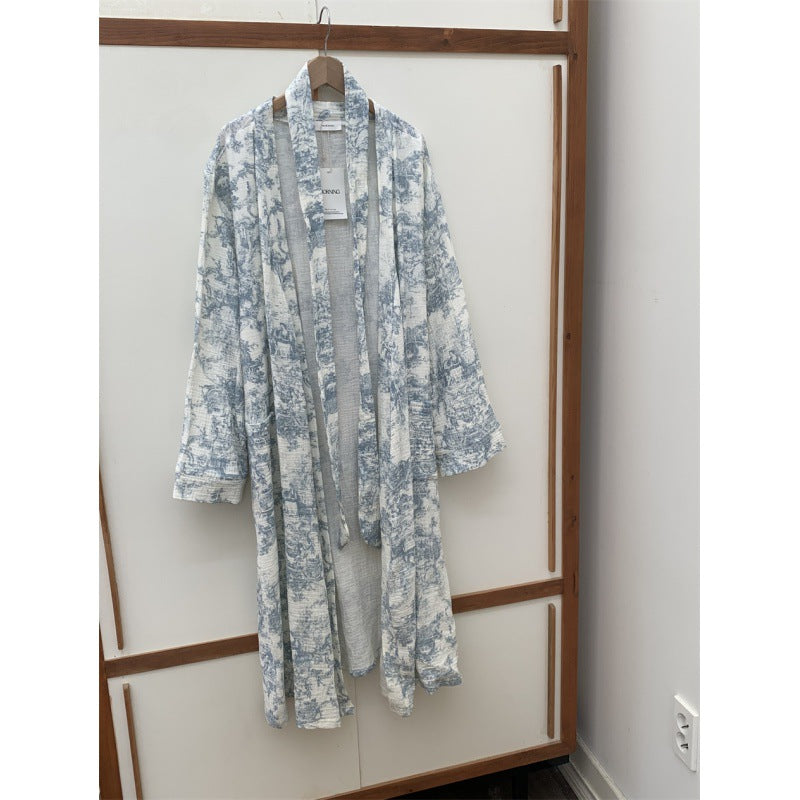 Coral fleece bathrobe for ladies