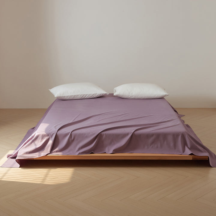 Bed sheet made of brushed long-staple cotton