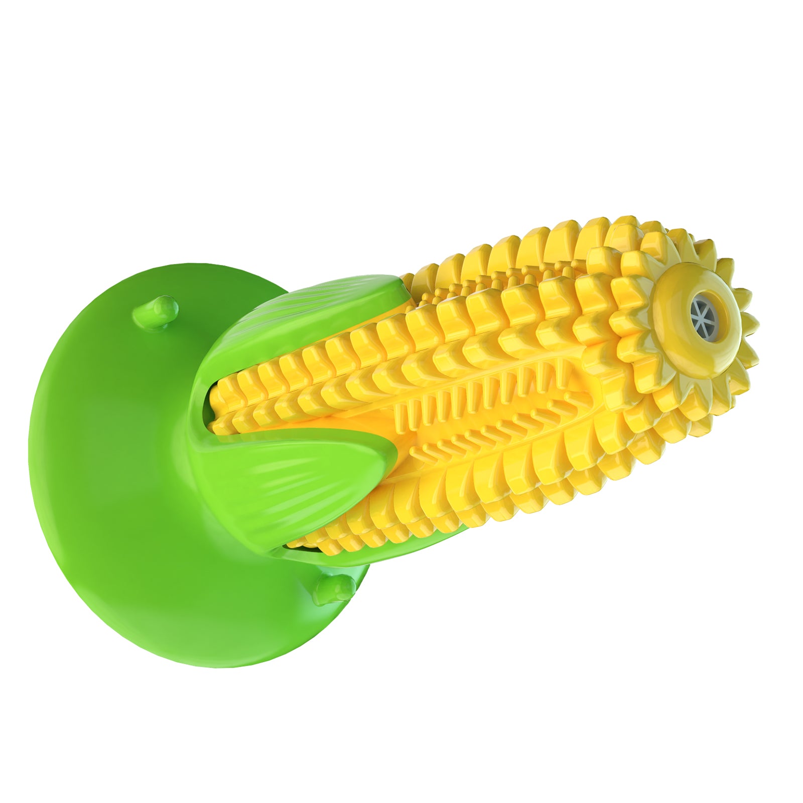 Suction Cup Corn Toy – Sound & Dental Chew Ball for Dogs