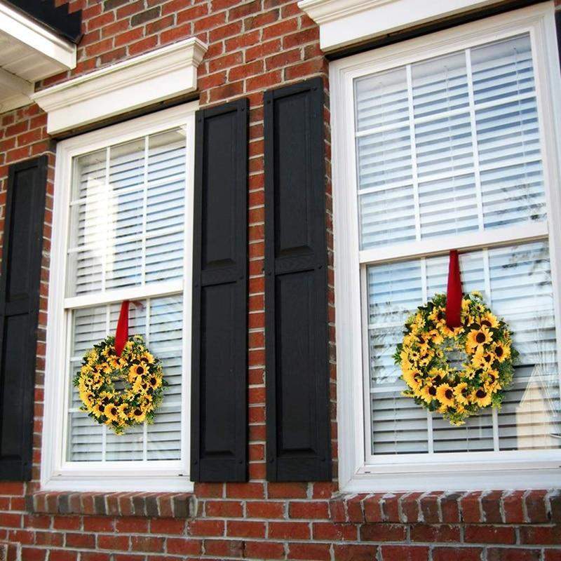 BowLift | 16'' Gold Artificial Sunflower Wreath