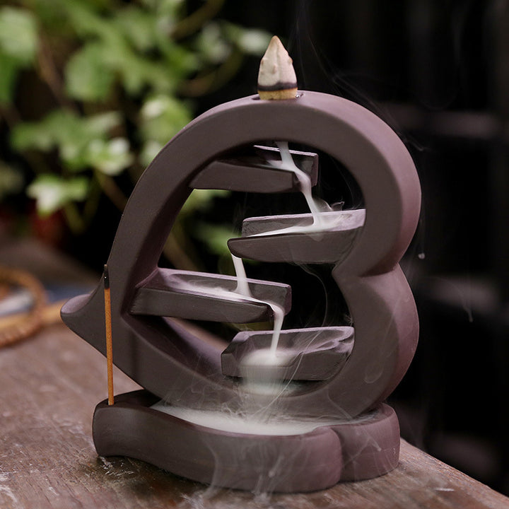 Waterfall Theme Incense Burner