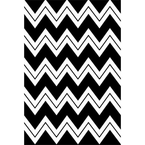 Black and white novelty rug polyester chevron pattern rug washable non-slip backing rug for living room | Bowlift