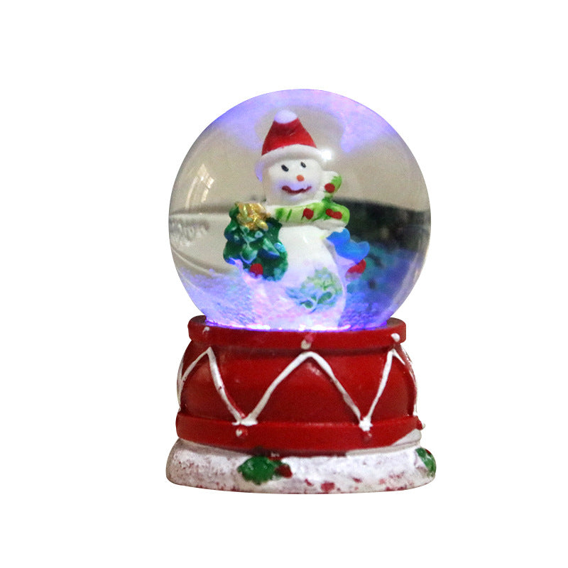 Decorative LED Christmas Snow Globe Set Bowlift