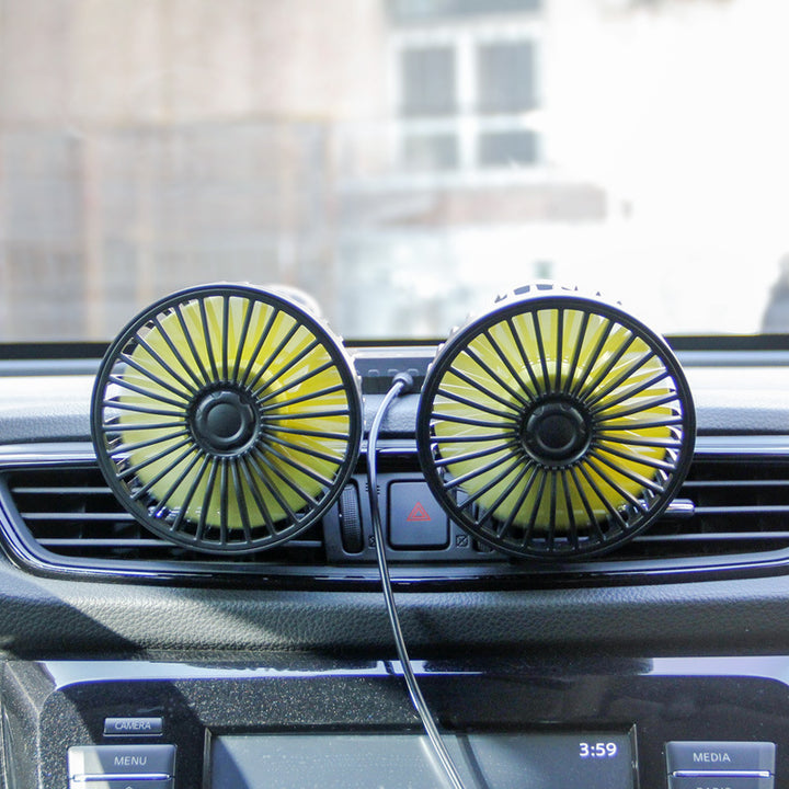 Dual-Head Rechargeable Desk Cooling Fan Bowlift