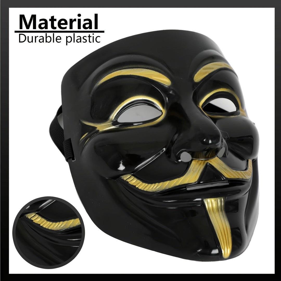 BowLift | Men's Full Face Plastic Halloween Mask | Anonymous Cosplay