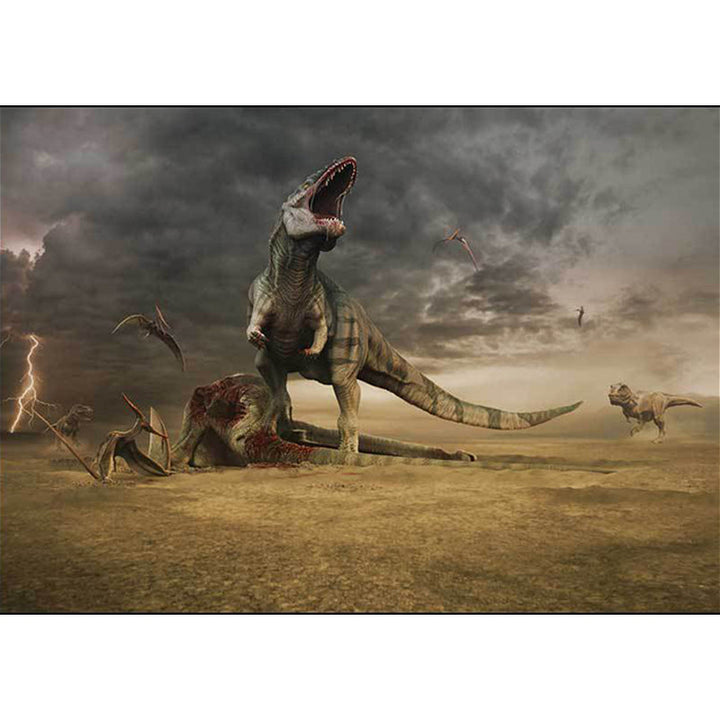 Unique dinosaur pattern rug Brown Nordic rug Polyester washable anti-slip mat area rug for the living room | Bowlift