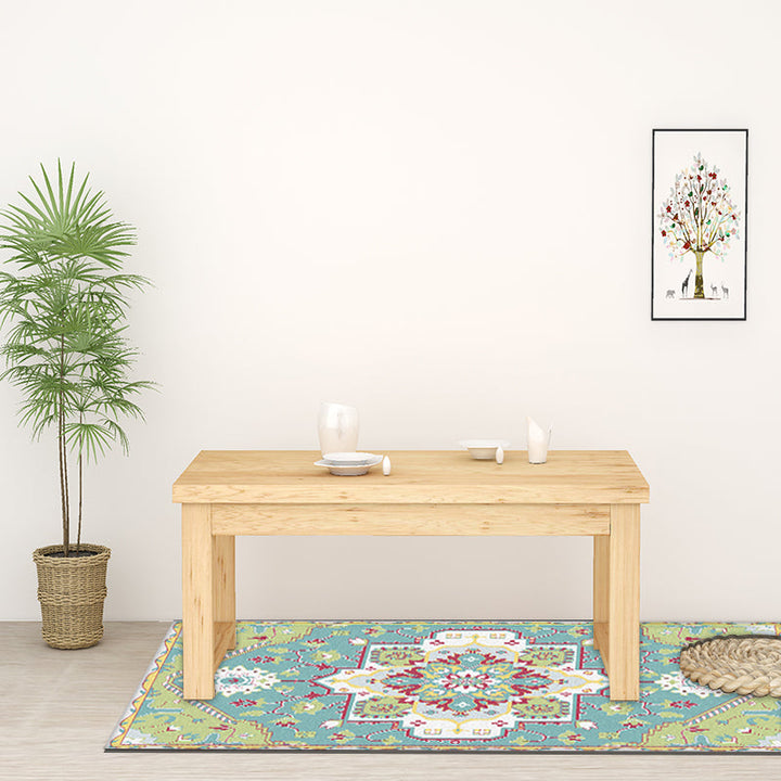 Pink and Blue Mediterranean Carpet Polyester Medallion Pattern Carpet Washable Non-Slip Backing Carpet for Living Room | Bowlift