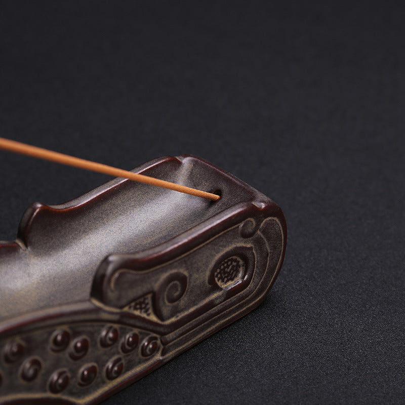 Elegant Decorative Dragon-Themed Incense Holder