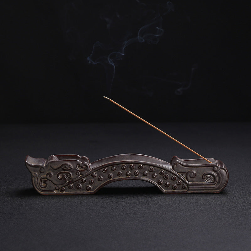 Elegant Decorative Dragon-Themed Incense Holder