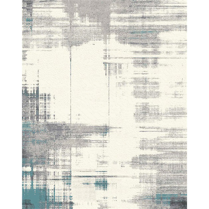 Industrial abstract rug Light yellow Polyester rug Machine washable Non-slip area rug for the bedroom | Bowlift