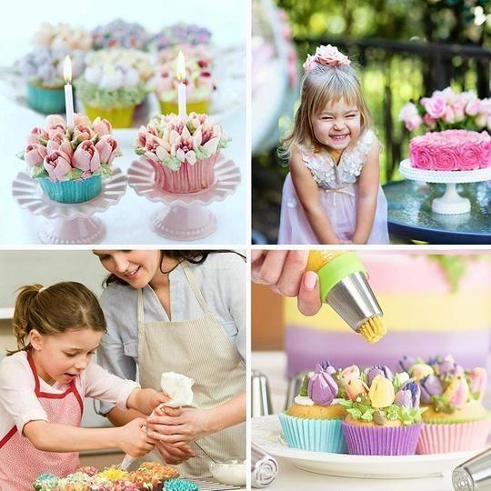 BowLift | stainless steel spout set for cupcakes and cake decoration