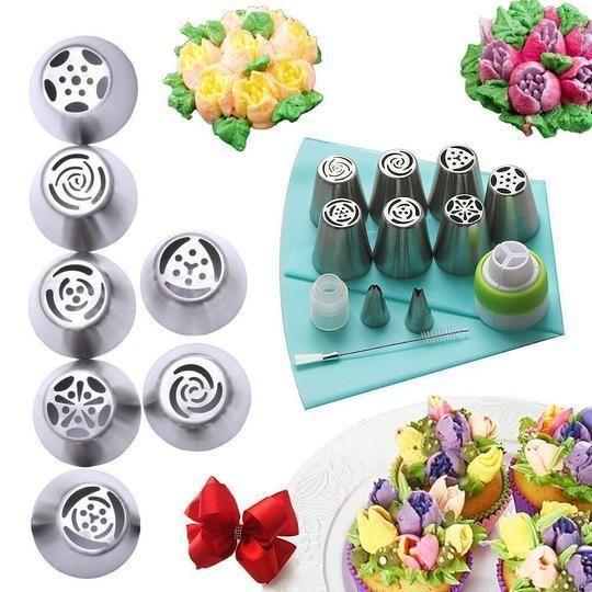 BowLift | stainless steel spout set for cupcakes and cake decoration