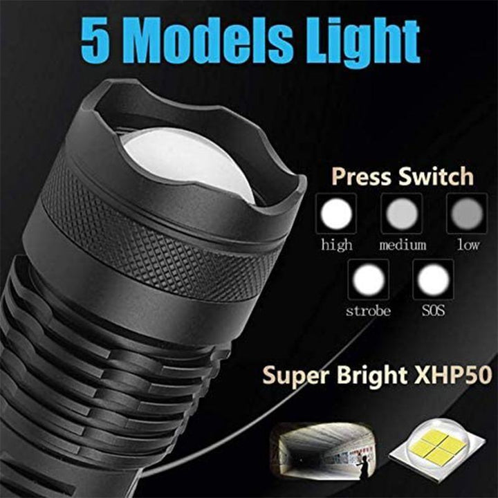 BowLift | USB Charging Waterproof P50 LED Flashlight