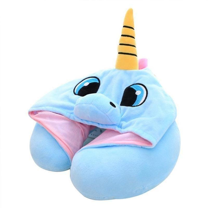BowLift | Unicorn Hooded Animal Travel Neck Pillow