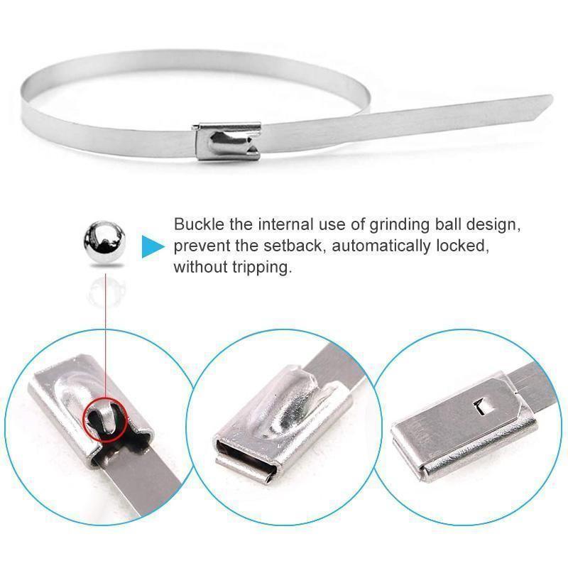 BowLift | Multi-Purpose Locking Cable Metal Zip Ties