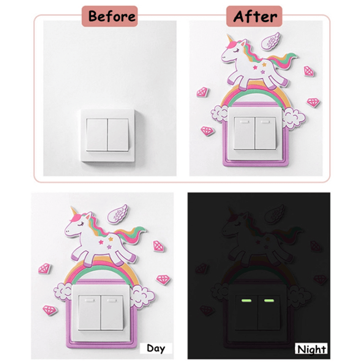 BowLift | Cartoon Room Decor Silicone On-off Switch Wall Sticker