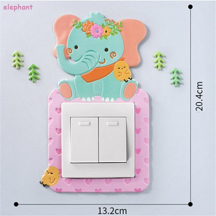 BowLift | Cartoon Room Decor Silicone On-off Switch Wall Sticker