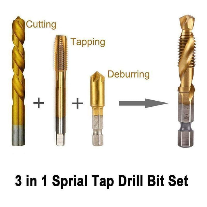 BowLift | 6 PIECE METRIC THREAD TAP DRILL BITS SET