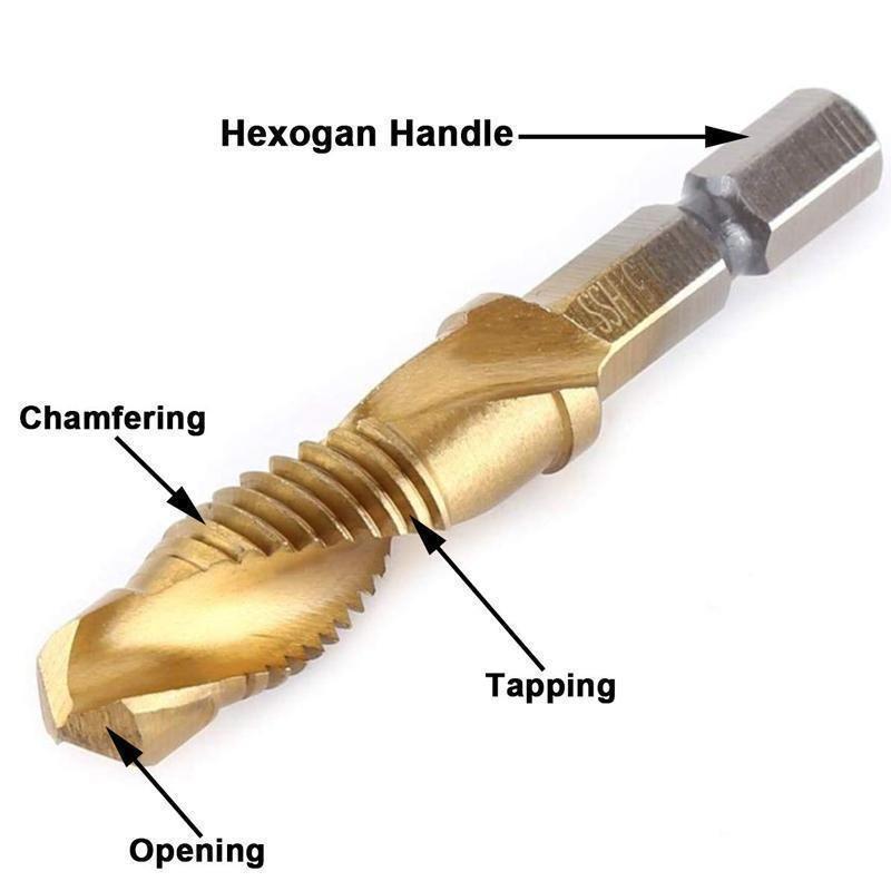 BowLift | 6 PIECE METRIC THREAD TAP DRILL BITS SET