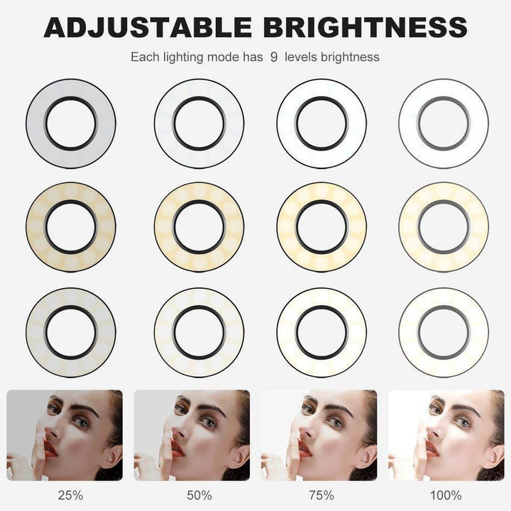 BowLift | Selfie Ring Light with Cell Phone Holder Stand