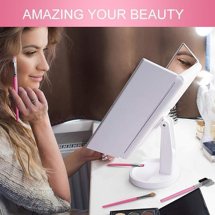 BowLift | Lighted Makeup Vanity Mirror, 24LED