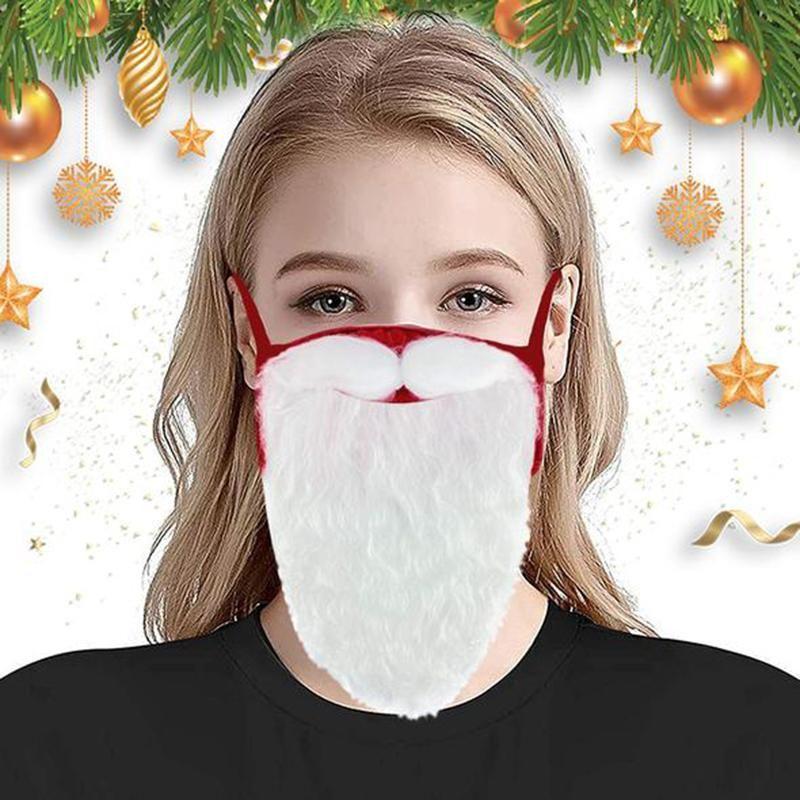 BowLift | Santa Beard Face Mask Costume(2 pcs In One Set)