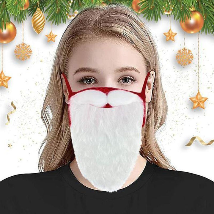 BowLift | Santa Beard Face Mask Costume(2 pcs In One Set)