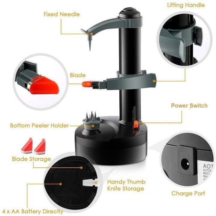 BowLift | MULTIFUNCTION ELECTRIC AUTOMATIC PEELER KITCHEN TOOL