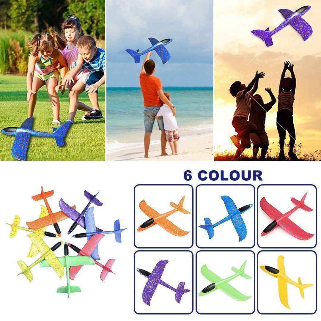BowLift | Foam Plastic Flying Glider Airplane(2PCS)