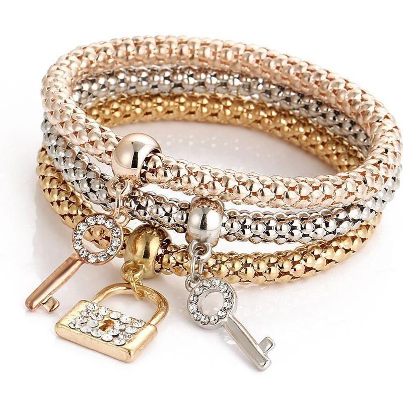 BowLift | Charm Rhinestone Popcorn Bracelet