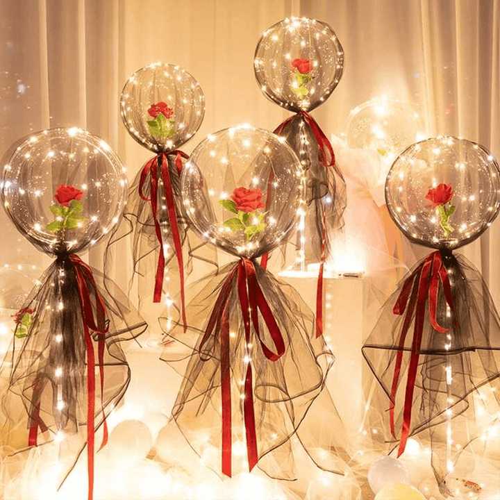 BowLift | LED Luminous Balloon Rose Bouquet