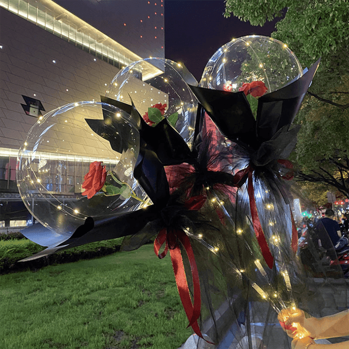 BowLift | LED Luminous Balloon Rose Bouquet