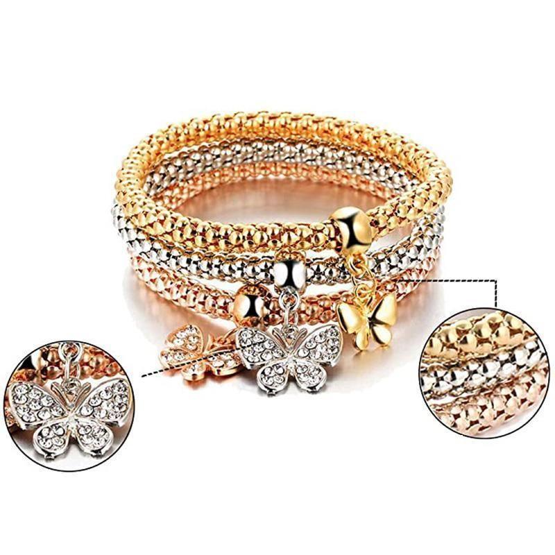 BowLift | Charm Rhinestone Popcorn Bracelet