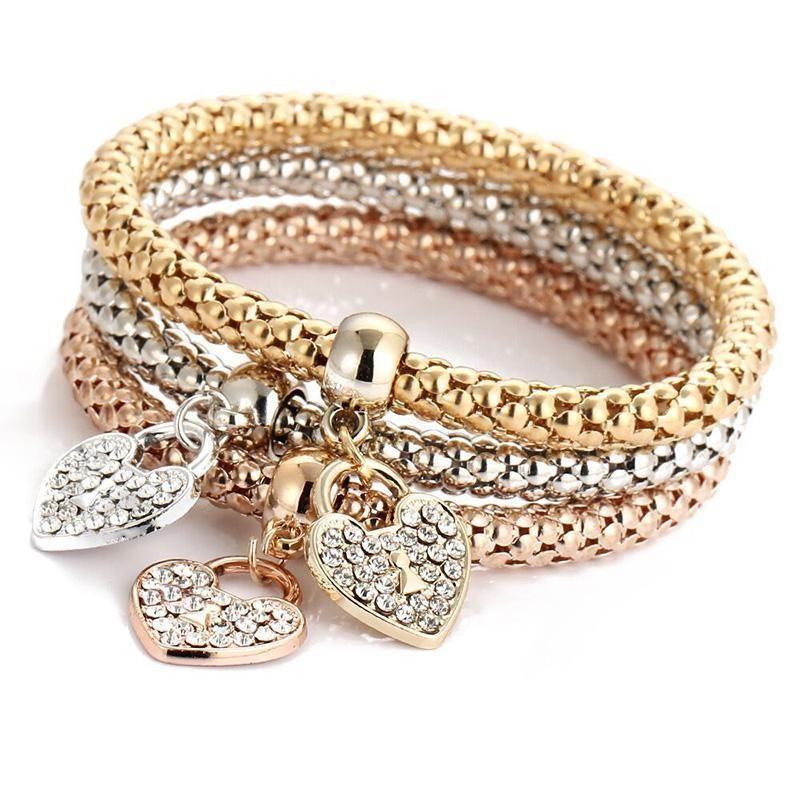 BowLift | Charm Rhinestone Popcorn Bracelet