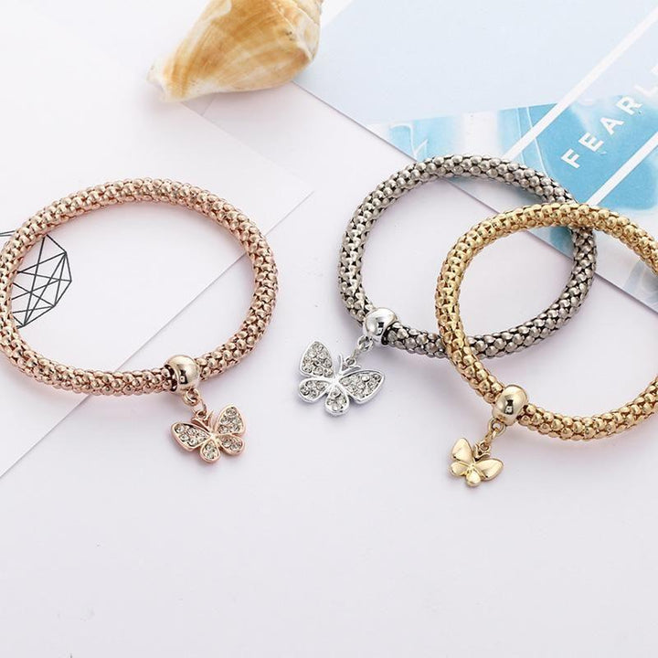 BowLift | Charm Rhinestone Popcorn Bracelet