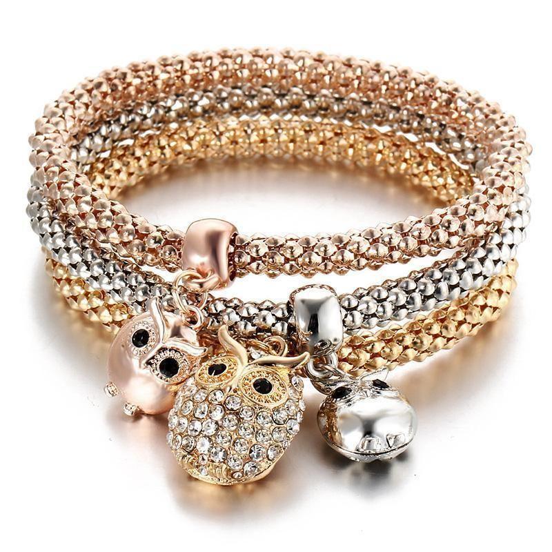 BowLift | Charm Rhinestone Popcorn Bracelet