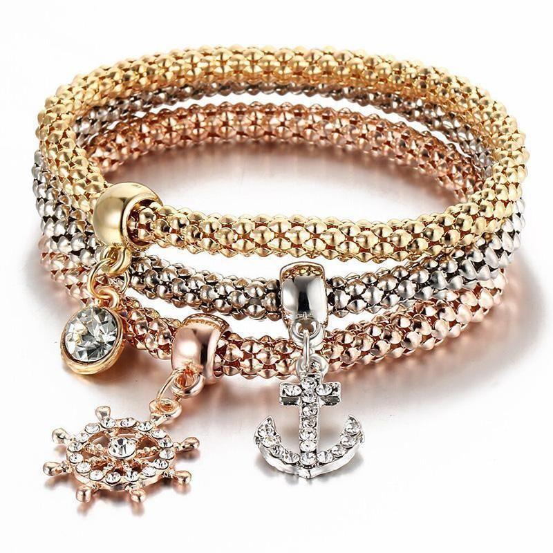 BowLift | Charm Rhinestone Popcorn Bracelet