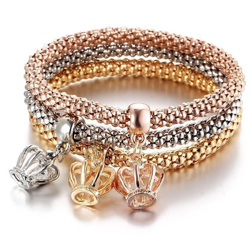 BowLift | Charm Rhinestone Popcorn Bracelet