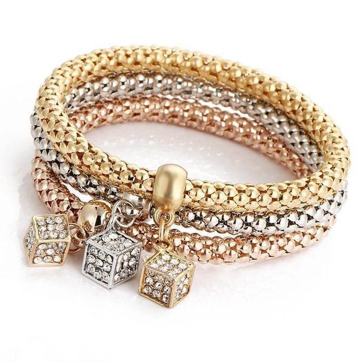 BowLift | Charm Rhinestone Popcorn Bracelet