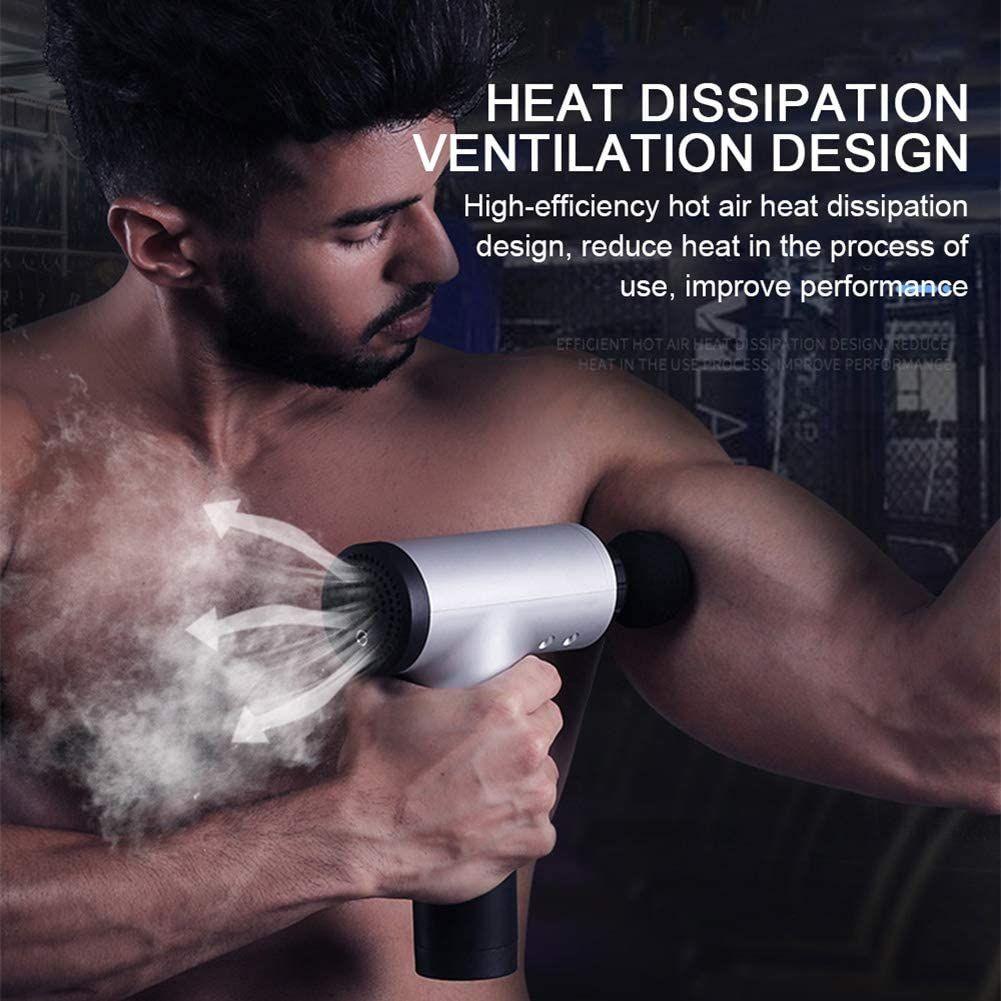 BowLift | Deep Tissue Massage Gun, Muscle Massager with 4 Massage Heads