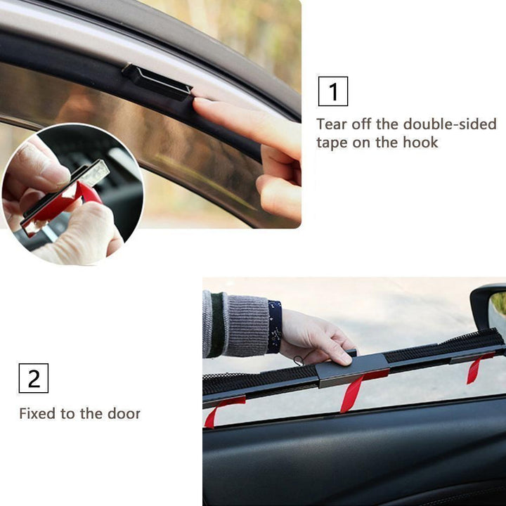 BowLift | Car Window Sun Shade Curtain With 3M Adhesive, Black