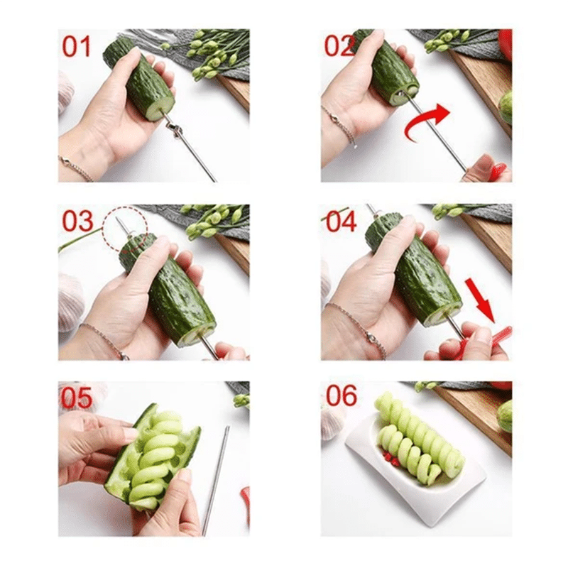BowLift | Creative Vegetable Fruit Spiral Twist Knife