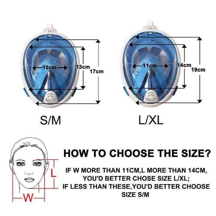 BowLift | 180° Seaview Full Face Snorkel Mask