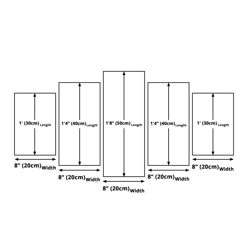 BowLift | Maldives Sunset View Wall Art Multi-part Tropical Hotel Canvas Print in Blue