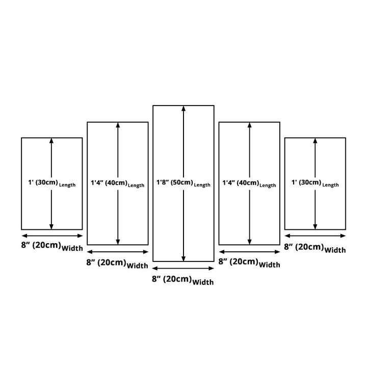 BowLift | Maldives Sunset View Wall Art Multi-part Tropical Hotel Canvas Print in Blue